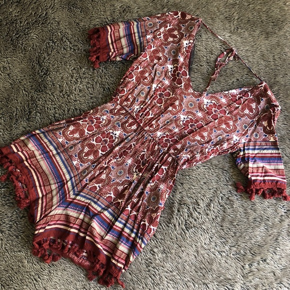 Sadie & Sage Dresses & Skirts - NWOT Sadie & Sage tasseled romper
